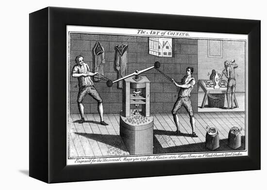 Minting Coins, 1750-null-Framed Premier Image Canvas