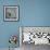 Minty Blue Peony-Angela Bawden-Framed Art Print displayed on a wall