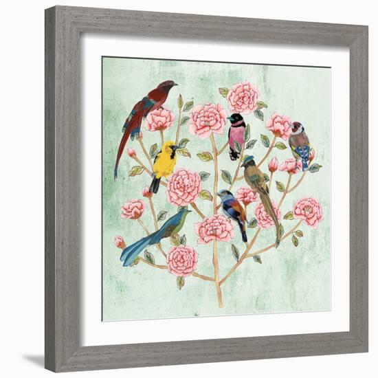 Minty Chinoiserie I-Melissa Wang-Framed Art Print