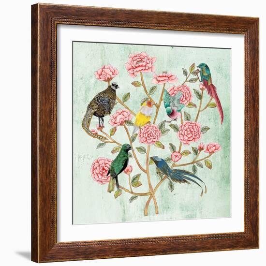 Minty Chinoiserie II-Melissa Wang-Framed Art Print