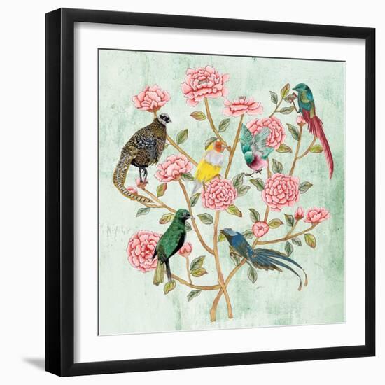 Minty Chinoiserie II-Melissa Wang-Framed Art Print