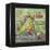 Minty Green Bird Print of a Painting-Blenda Tyvoll-Framed Stretched Canvas