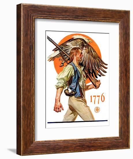 "Minute Man,"June 29, 1929-Joseph Christian Leyendecker-Framed Giclee Print