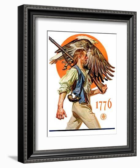 "Minute Man,"June 29, 1929-Joseph Christian Leyendecker-Framed Giclee Print