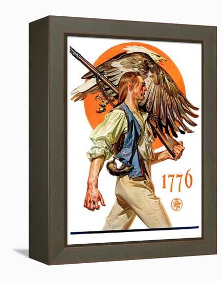 "Minute Man,"June 29, 1929-Joseph Christian Leyendecker-Framed Premier Image Canvas