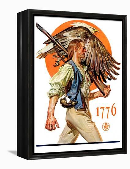 "Minute Man,"June 29, 1929-Joseph Christian Leyendecker-Framed Premier Image Canvas