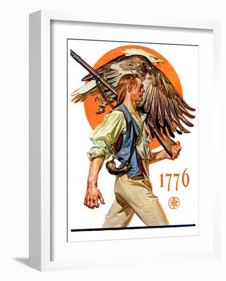 "Minute Man,"June 29, 1929-Joseph Christian Leyendecker-Framed Giclee Print