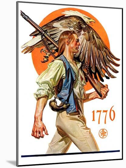 "Minute Man,"June 29, 1929-Joseph Christian Leyendecker-Mounted Giclee Print