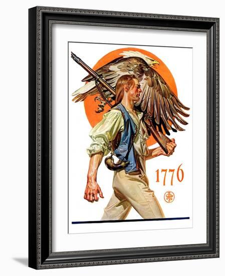 "Minute Man,"June 29, 1929-Joseph Christian Leyendecker-Framed Giclee Print