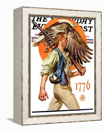 "Minute Man," Saturday Evening Post Cover, June 29, 1929-Joseph Christian Leyendecker-Framed Premier Image Canvas