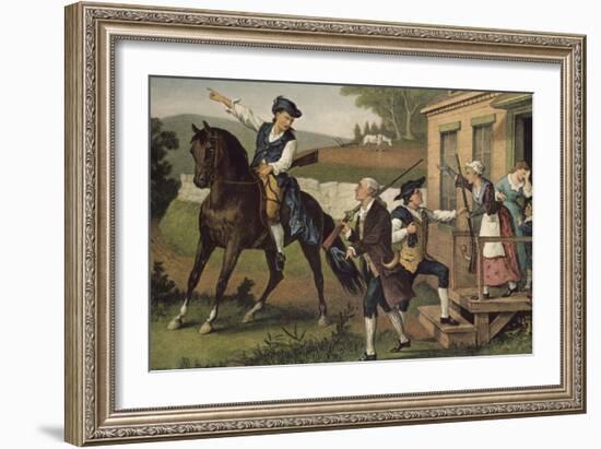 Minute Men of the Revolution-Currier & Ives-Framed Giclee Print