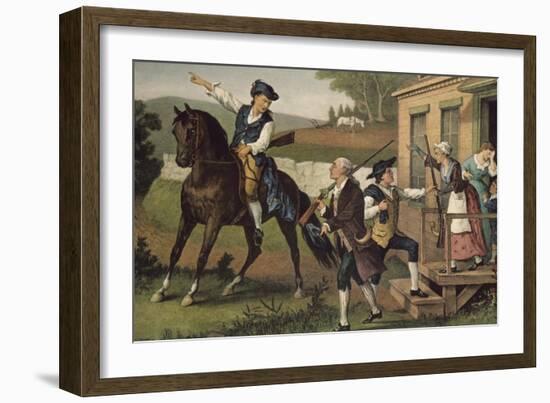 Minute Men of the Revolution-Currier & Ives-Framed Giclee Print