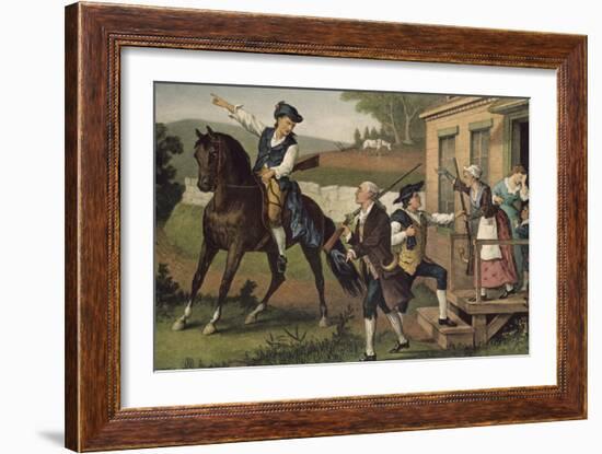 Minute Men of the Revolution-Currier & Ives-Framed Giclee Print