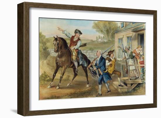 Minutemen, 1776-Currier & Ives-Framed Giclee Print