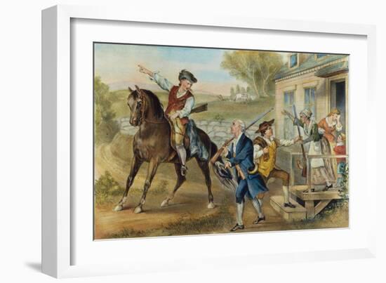 Minutemen, 1776-Currier & Ives-Framed Giclee Print