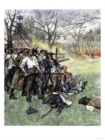 Map Antique War American Independence Theatre Large Replica Canvas Art Print