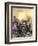 Minutemen at the Battle of Bunker Hill at the Outbreak of the American Revolution, c.1775-null-Framed Giclee Print