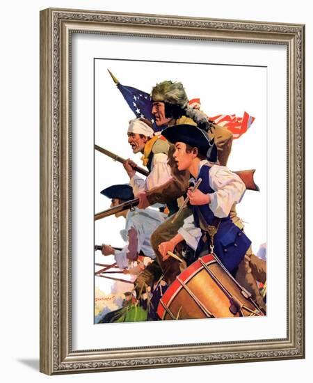 "Minutemen,"June 13, 1936-Maurice Bower-Framed Giclee Print