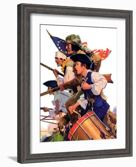 "Minutemen,"June 13, 1936-Maurice Bower-Framed Giclee Print