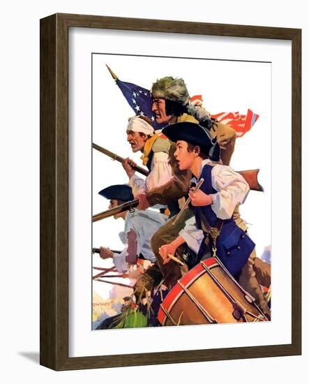 "Minutemen,"June 13, 1936-Maurice Bower-Framed Giclee Print