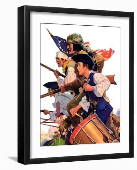 "Minutemen,"June 13, 1936-Maurice Bower-Framed Giclee Print