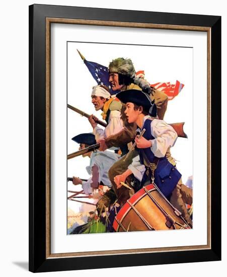 "Minutemen,"June 13, 1936-Maurice Bower-Framed Giclee Print