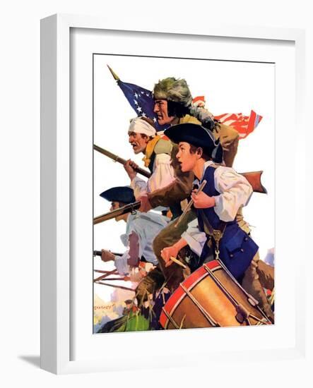 "Minutemen,"June 13, 1936-Maurice Bower-Framed Giclee Print