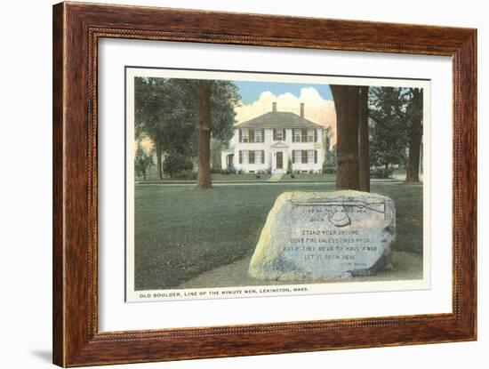 Minutemen Line, Lexington, Mass.-null-Framed Art Print