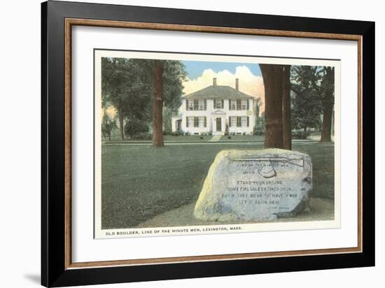 Minutemen Line, Lexington, Mass.-null-Framed Art Print