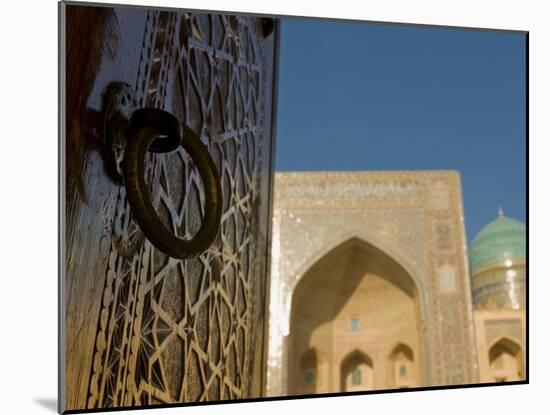 Mir-I-Arab Medressa, UNESCO World Heritage Site, Bukhara, Uzbekistan, Central Asia-Michael Runkel-Mounted Photographic Print