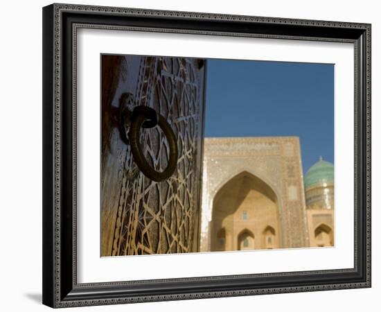 Mir-I-Arab Medressa, UNESCO World Heritage Site, Bukhara, Uzbekistan, Central Asia-Michael Runkel-Framed Photographic Print