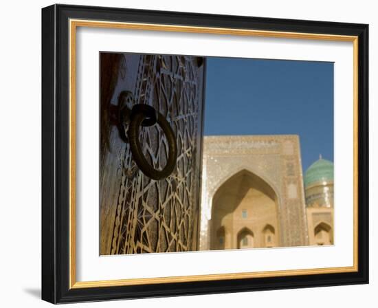 Mir-I-Arab Medressa, UNESCO World Heritage Site, Bukhara, Uzbekistan, Central Asia-Michael Runkel-Framed Photographic Print