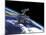 Mir Russian Space Station in Orbit over Earth-null-Mounted Art Print