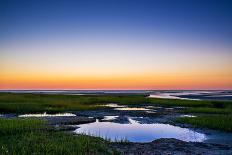 Salt Marsh Tidal Pools at Low Tide, Boat Meadow Beach, Eastham, Cape Cod, Massachusetts, USA-Mira-Photographic Print