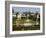 Mirabell Gardens and Schloss Hohensalzburg, Salzburg, Austria-Charles Bowman-Framed Photographic Print