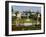 Mirabell Gardens and Schloss Hohensalzburg, Salzburg, Austria-Charles Bowman-Framed Photographic Print