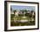 Mirabell Gardens and Schloss Hohensalzburg, Salzburg, Austria-Charles Bowman-Framed Photographic Print