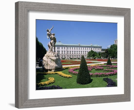 Mirabell Gardens and Schloss Mirabell, Salzburg, Austria, Europe-Ken Gillham-Framed Photographic Print