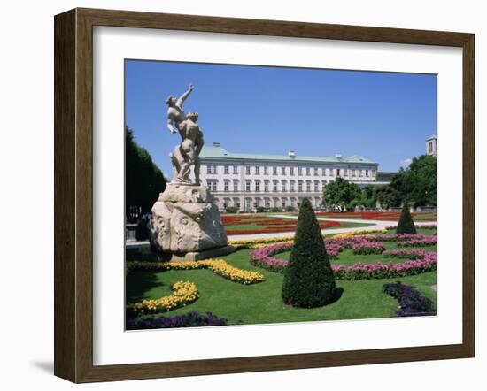 Mirabell Gardens and Schloss Mirabell, Salzburg, Austria, Europe-Ken Gillham-Framed Photographic Print