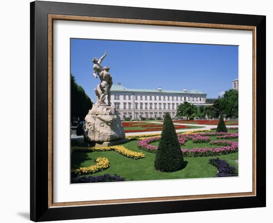 Mirabell Gardens and Schloss Mirabell, Salzburg, Austria, Europe-Ken Gillham-Framed Photographic Print