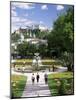 Mirabell Gardens and the Old City, Unesco World Heritage Site, Salzburg, Austria-Gavin Hellier-Mounted Photographic Print