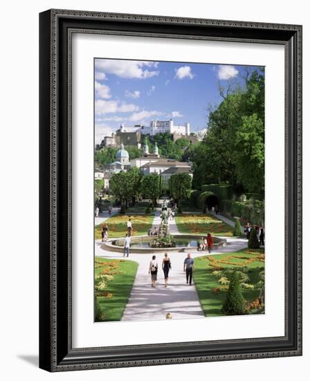 Mirabell Gardens and the Old City, Unesco World Heritage Site, Salzburg, Austria-Gavin Hellier-Framed Photographic Print