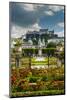 Mirabell gardens with Cathedral and Hohensalzburg castle in the background, Salzburg, Austria-Stefano Politi Markovina-Mounted Photographic Print