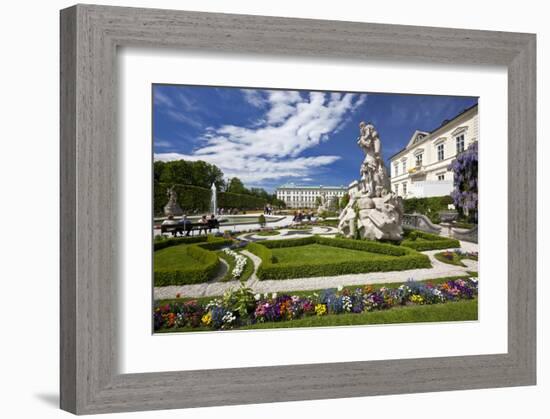 Mirabell Palace and Gardens in Salzburg, Austria-null-Framed Art Print