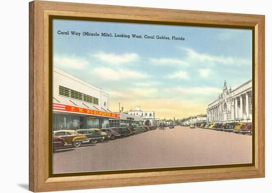 Miracle Mile, Coral Gables, Florida-null-Framed Stretched Canvas