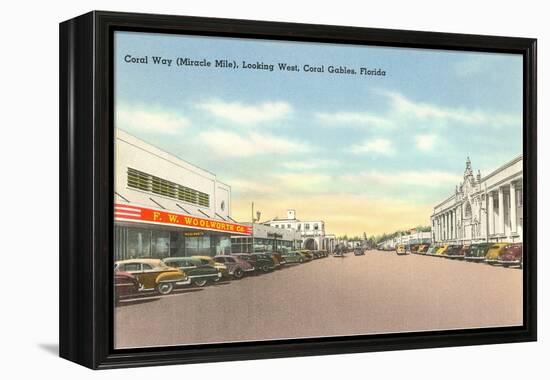 Miracle Mile, Coral Gables, Florida-null-Framed Stretched Canvas