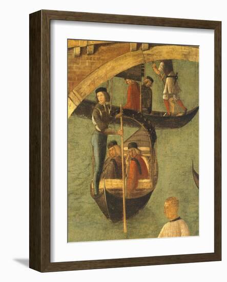 Miracle of Cross at Bridge of San Lorenzo-Gentile Bellini-Framed Giclee Print