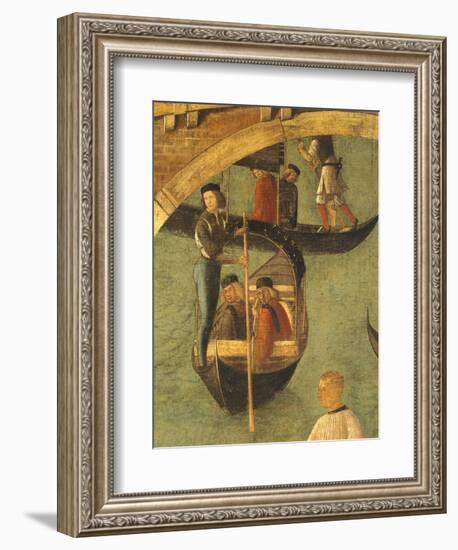 Miracle of Cross at Bridge of San Lorenzo-Gentile Bellini-Framed Giclee Print