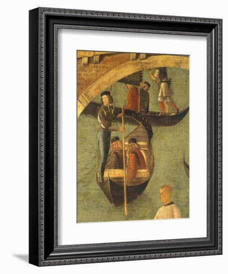 Miracle of Cross at Bridge of San Lorenzo-Gentile Bellini-Framed Giclee Print