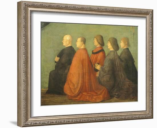 Miracle of Cross at Bridge of San Lorenzo-Gentile Bellini-Framed Giclee Print